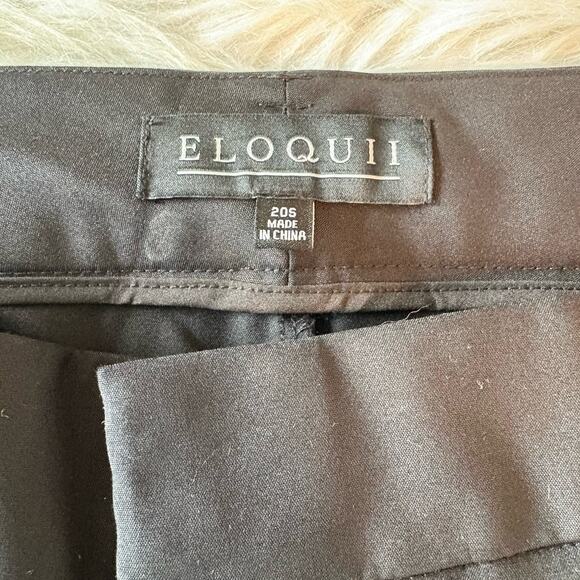Eloquii Pants High Rise Black Stretch Trousers Plus Size 20S‎ Pockets Career NWT - Picture 8 of 12